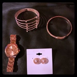 Rose gold jewelry set